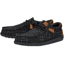 Hey Dude Wally Plaid Navy Size 8 Men's Shoes Mens Slip-on Loafers Comfortable & Light-Weight