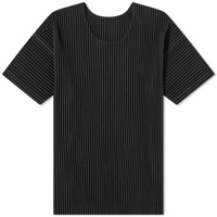 Homme Plisse Issey Miyake Pleated T-Shirt Black