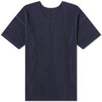 Homme Plisse Issey Miyake Pleated T-Shirt Navy