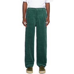 Green Cosmic Trousers 232663M191002