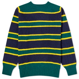 Howlin Absolute Belter Stripe Crew Knit Forest