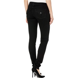 Womens Hudson Jeans Collin Mid-Rise Skinny in Black