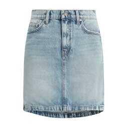 Hudson Jeans Curved Hem Miniskirt