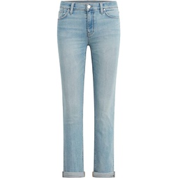 Hudson Jeans Nico Mid-Rise Straight Ankle with Roll Hem in Glory Days