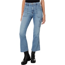 Womens Hudson Jeans Utility Faye Ultra High-Rise Bootcut Crop in Celestial