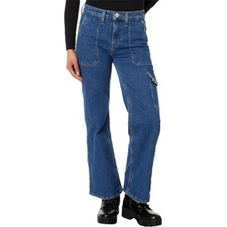 Womens Hudson Jeans Rosie High-Rise Cargo Wide Leg in Wintertide