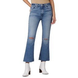 Barbara High Rise Crop Bootcut Jeans