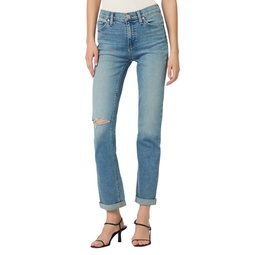 Nico Low Rise Stretch Straight Ankle Jeans