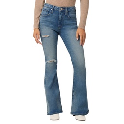 Holly Petite High Rise Stretch Distressed Bootcut Jeans