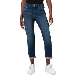 Natalie Mid Rise Slim Boyfriend Crop Jeans