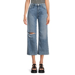 Rosie High Rise Cropped Wide Leg Jeans