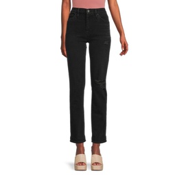 Nico Straight Mid Rise Ankle Jeans