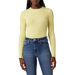 Keyhole Fitted Ribbed Sweater