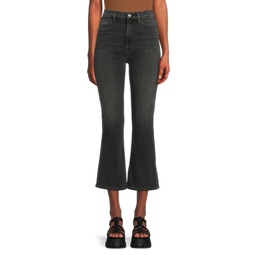 Blair Mid Rise Cropped Bootcut Jeans