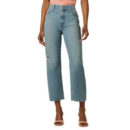 Rosie High Rise Wide Leg Cropped Jeans