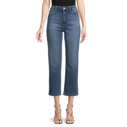Noa High Rise Cropped Straight Jeans
