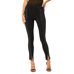Centerfold High Rise Coated Skinny Ankle Jeans