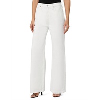 jodie 5 pocket high rise wide leg jeans in white