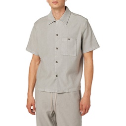 linen-blend shirt