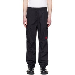 Black Regular-Fit Cargo Pants 241084M188010
