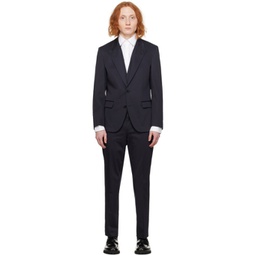 Navy Slim-Fit Suit 241084M196006