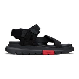 Black Velcro Sandals 241084M234014