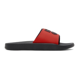 Red Logo-Branded Straps Sandals 241084M234002
