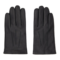 Black Lambskin Gloves 222084M135003