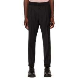 Black Tapered Trousers 231084M191018