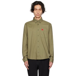 Green Slim-Fit Shirt 232084M192003