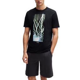 Mens Seasonal Artwork Regular-Fit T-shirt