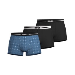 Mens Bold Design Trunks Pack of 3