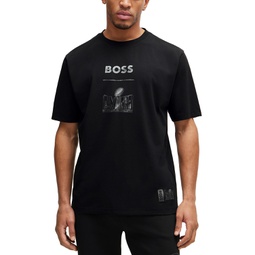 BOSS Mens BOSS x NFL Printed T-shirt