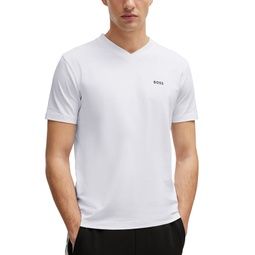 Mens Contrast Logo Regular-Fit T-Shirt