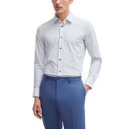 Mens Performance Slim-Fit Dress Shirt