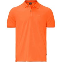 mens pallas short sleeve cotton polo shirt in orange