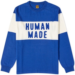 Human Made Logo Knitted Sweat Blue