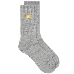 Human Made Heart Pile Socks Grey