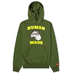 Human Made Badger Hoodie Green