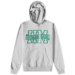 Human Made Snap Popover Hoodie Grey
