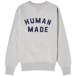 Human Made Logo Crew Sweat Grey