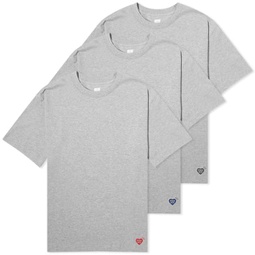 Human Made 3 Pack T-Shirt Gray