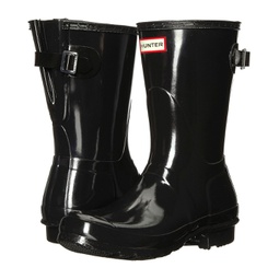 Womens Hunter Original Back Adjustable Short Gloss Rain Boots