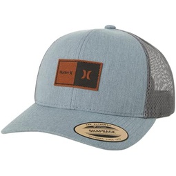 Hurley Patch Curved Brim Snap Back Trucker Cap