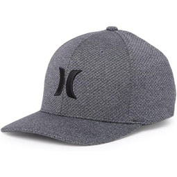 Hurley Icon Texture Baseball Cap (Dark Grey Heather/White) Small-Medium