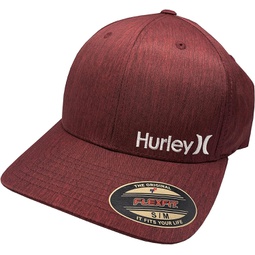 Hurley Mens Corp Textures Hat Burgundy S-M