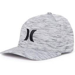 Hurley Icon Texture Flexfit Hat, Heather Wolf Grey Cap (Small - Medium)