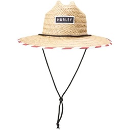 Hurley Mens Straw Hat - Bayside Lifeguard Straw Sun Hat