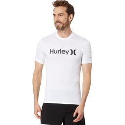 Mens Hurley One & Only Quick Dry Short Sleeve Rashguard