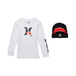 Hurley Kids Shark Bait Tee & Hat Set (Toddler)